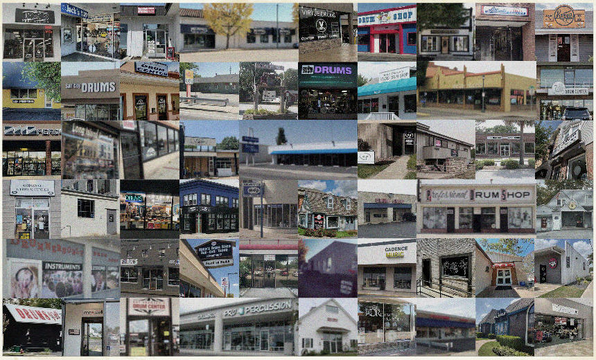 Storefront photo collage